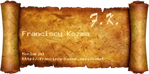 Franciscy Kozma névjegykártya
